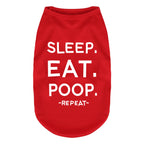 Dog Shirts Letters Printed Vest for Small Dogs Pajamas Puppy Gift Pet Clothes