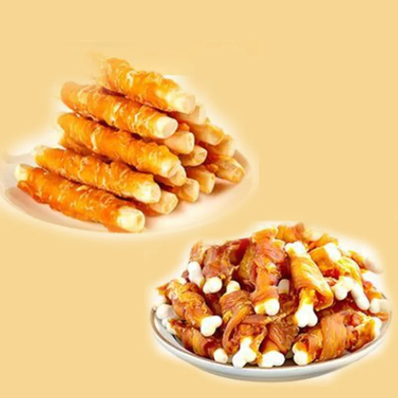 Nutritious Chicken Duck Wrapped In Cowhide Sticks Calcium Milk Sticks