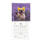 2026 French Bulldog Calendar 12-month Double-sided Wall Calendar Hanging Holes