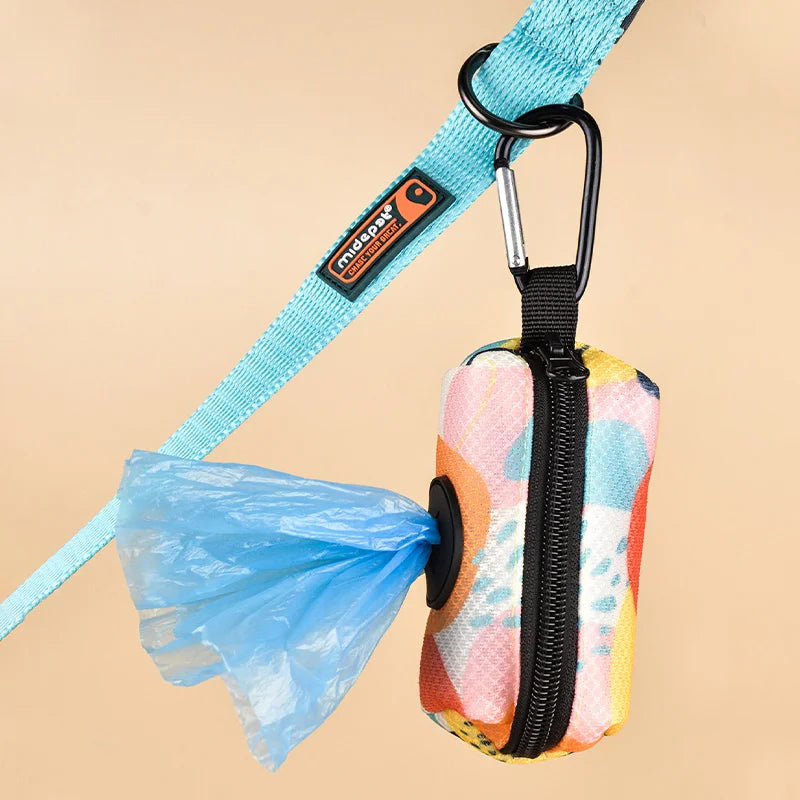 1pcs Colorful Design Dog Poo Bag Holder Dispenser Leash Attachment (Without Poo Bags & Leash)