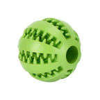 Dog Toy Interactive Rubber Ball Chewing Pet Tooth Cleaning Food Treat Feeder Silicone