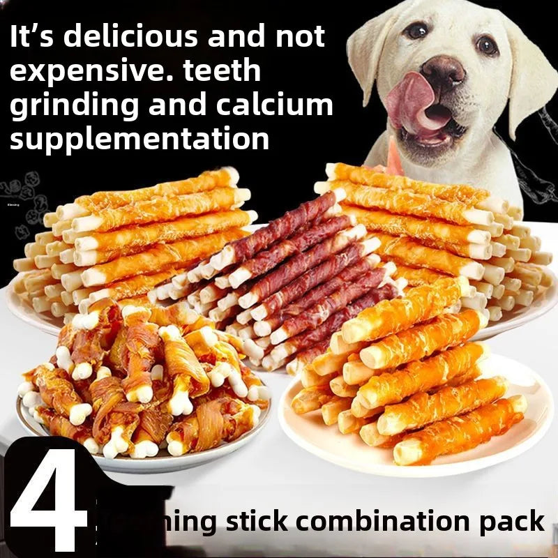 Nutritious Chicken Duck Wrapped In Cowhide Sticks Calcium Milk Sticks