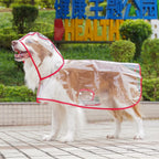 Solid Pet Rain Coat for Small Medium Dogs Raincoat Clothes