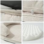 Bed for Medium Small Dogs, Sofa Pillow, Soft Support Bolster, Non-Slip Bottom