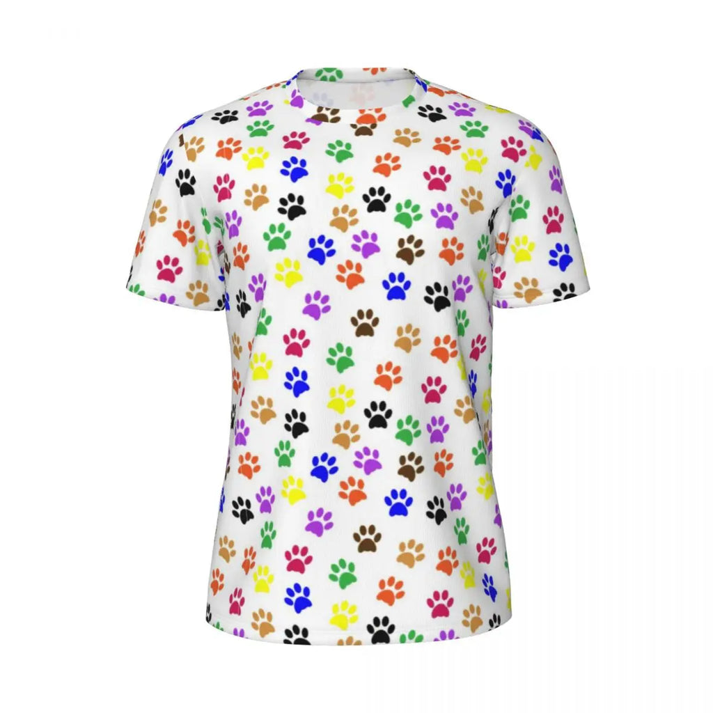 Cartoon Dog Running T Shirt Summer Funny Animal Print Design Tops