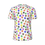 Cartoon Dog Running T Shirt Summer Funny Animal Print Design Tops