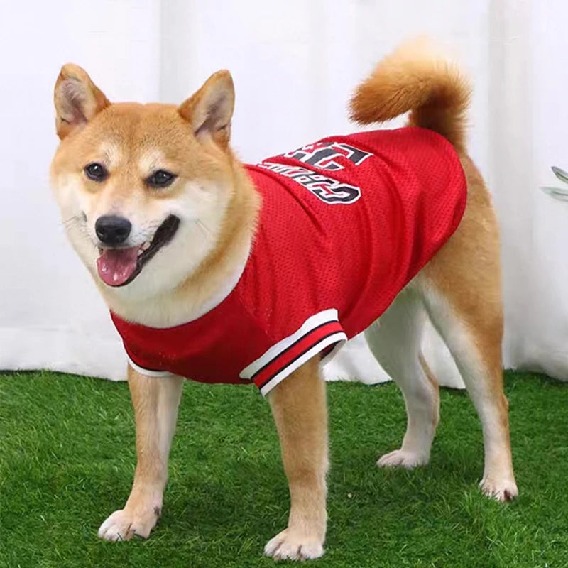 Pet Clothing Medium Large Dogs Thin T-shirt Casual Dog Outfits