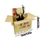 3D Popup Happy Birthday Card Dog or Monkey