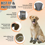 Breathable Anti Slip Booties for Large Medium Small Dogs Hot Pavement, Winter, Snow, Hiking