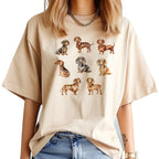 Dachshund t-shirts women funny harajuku clothing