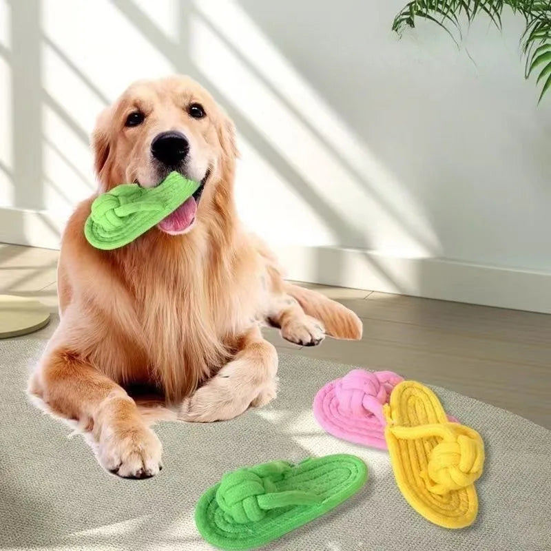 1Pcs Dog Toys Pet Simulation Plush Slipper Chew Toy