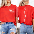 Life Is Better with Dogs Pet Lover Print T-Shirts Women's Fashion Casual Classic
