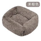 Cushion Soft Plush Bed for Dogs Winter Warm Sleeping Removable Mat