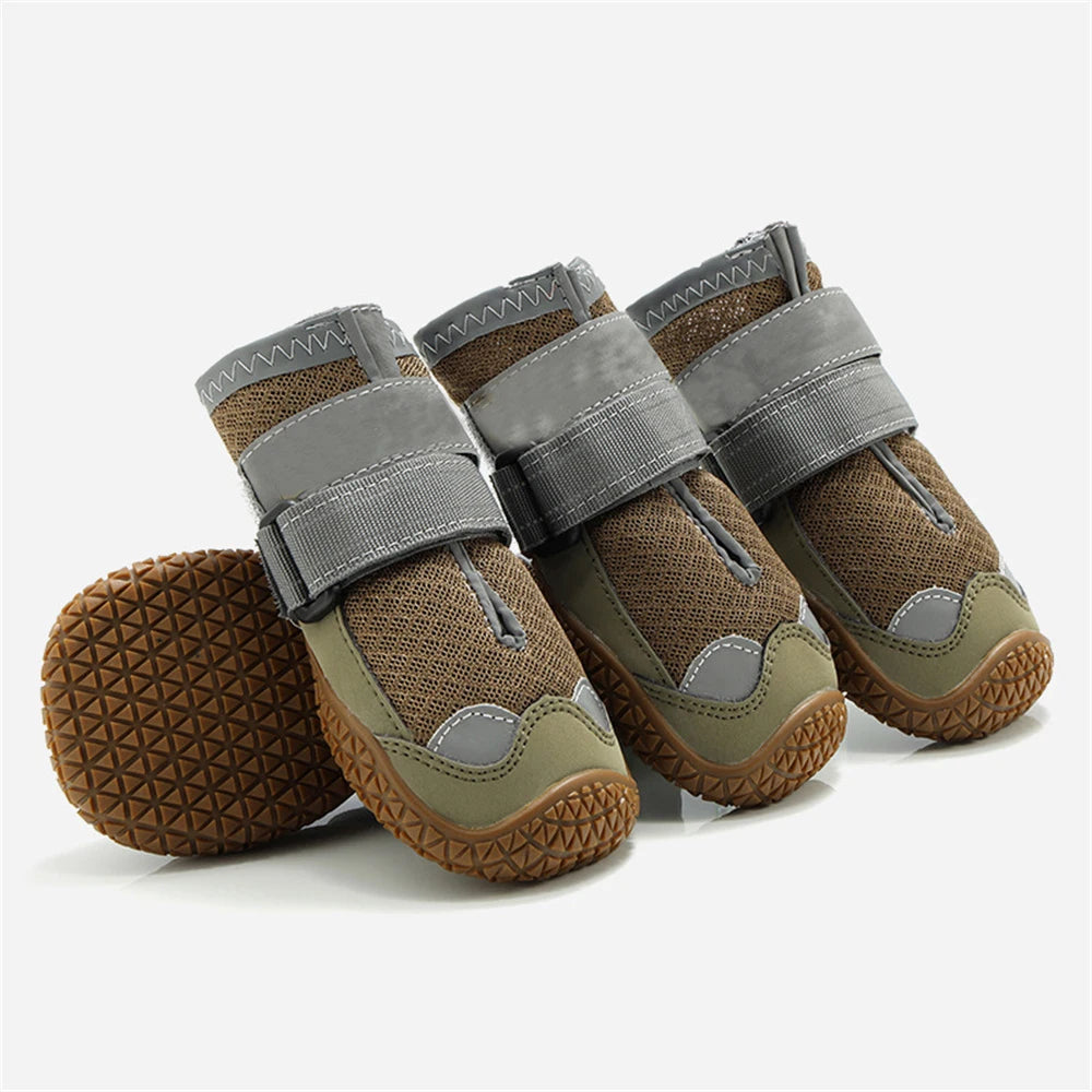 Breathable Anti Slip Booties for Large Medium Small Dogs Hot Pavement, Winter, Snow, Hiking