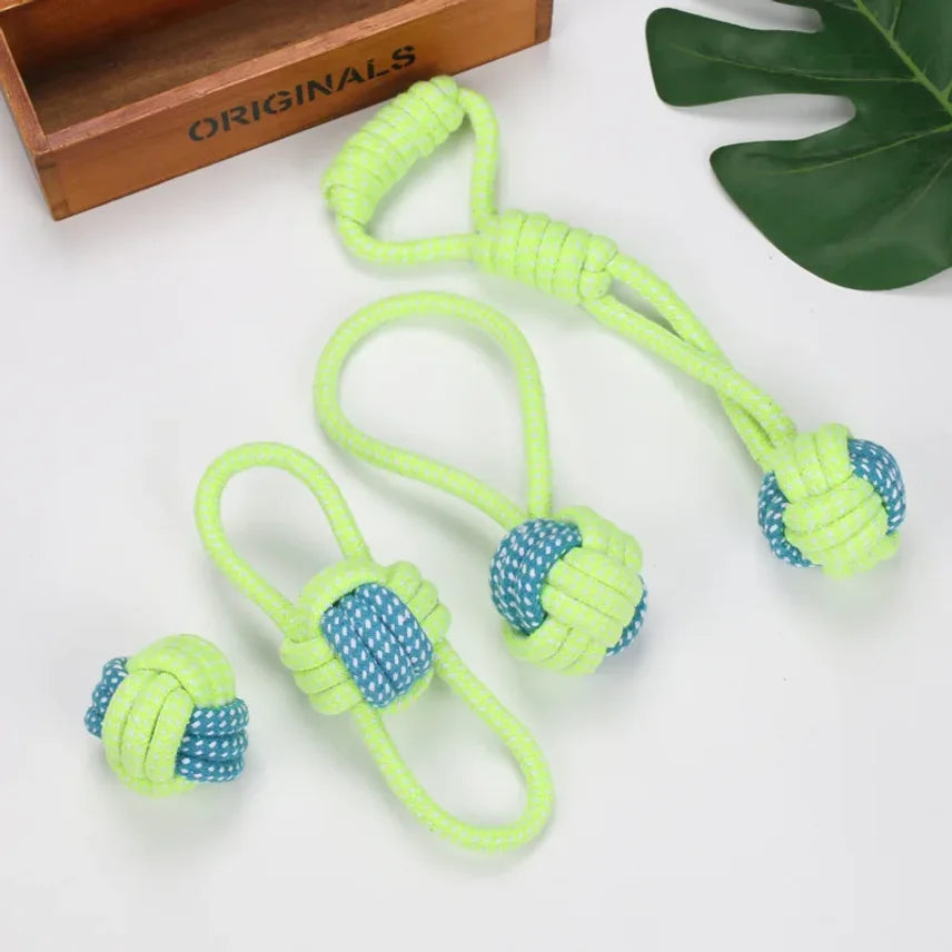 Toy Interactive Cotton Rope Dog Toy Ball for Dogs Accessories