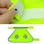 Reflective Safety Vest with High Visibility Yellow Fluorescent Outdoor Night Safety Pet Supplies