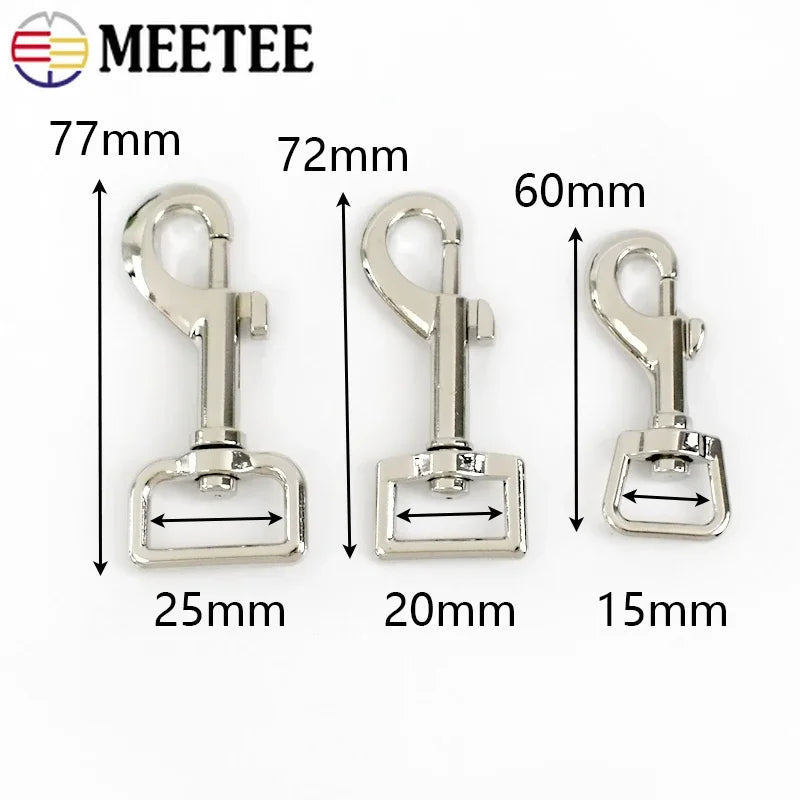 5/10/20Pcs Metal Lobster Buckle Snap Hooks Dog Leash Collar Keychain Trigger Clip Swivel Clasp