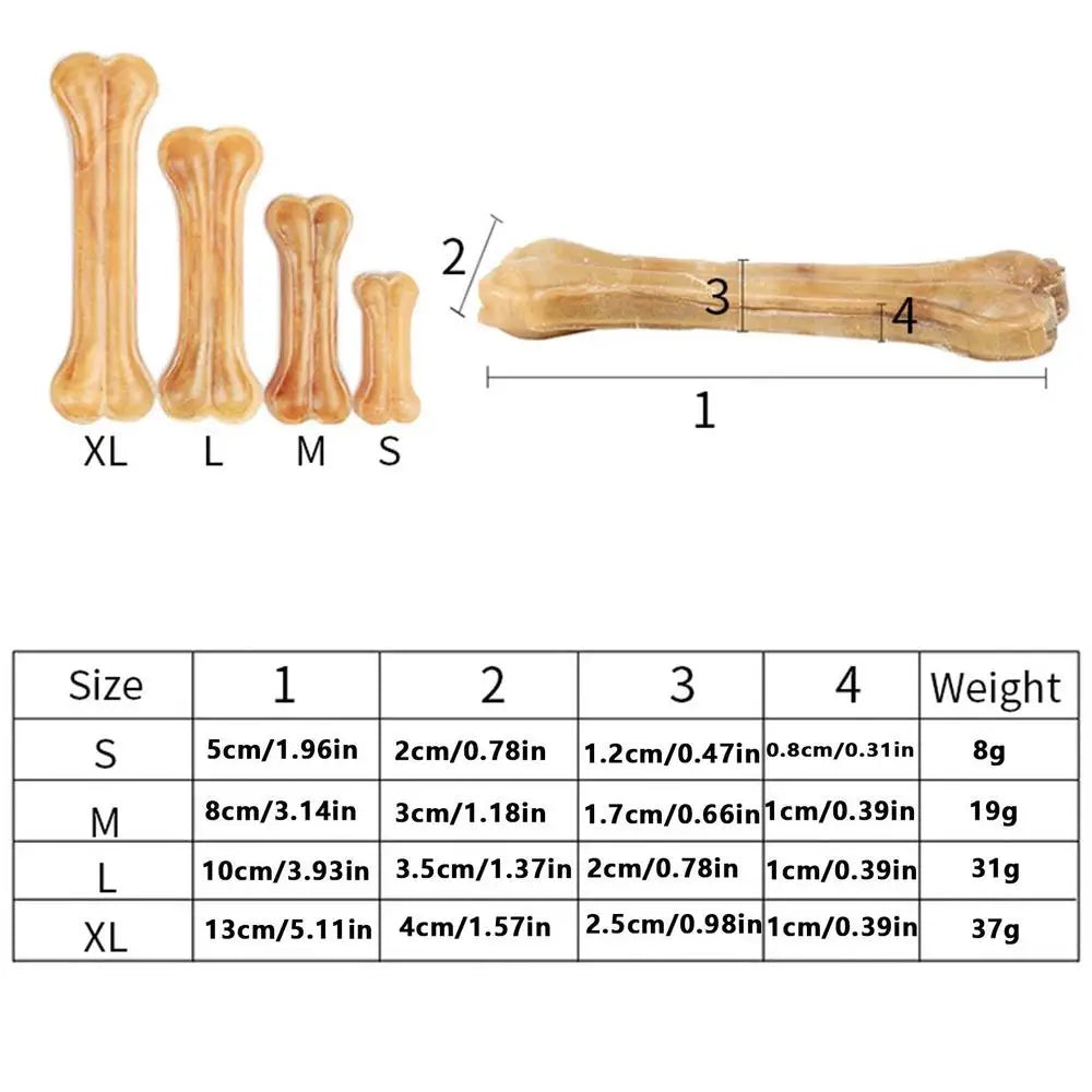Dog Chew Cowhide Bones Dental Sticks Snacks