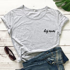dog mum pocket tshirt cute women short sleeve