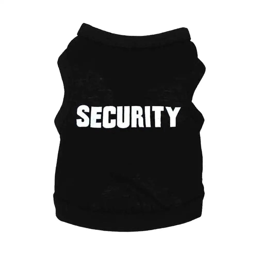 Dog T-shirt for Small Dogs Cotton Security Shirt Pet Outfits