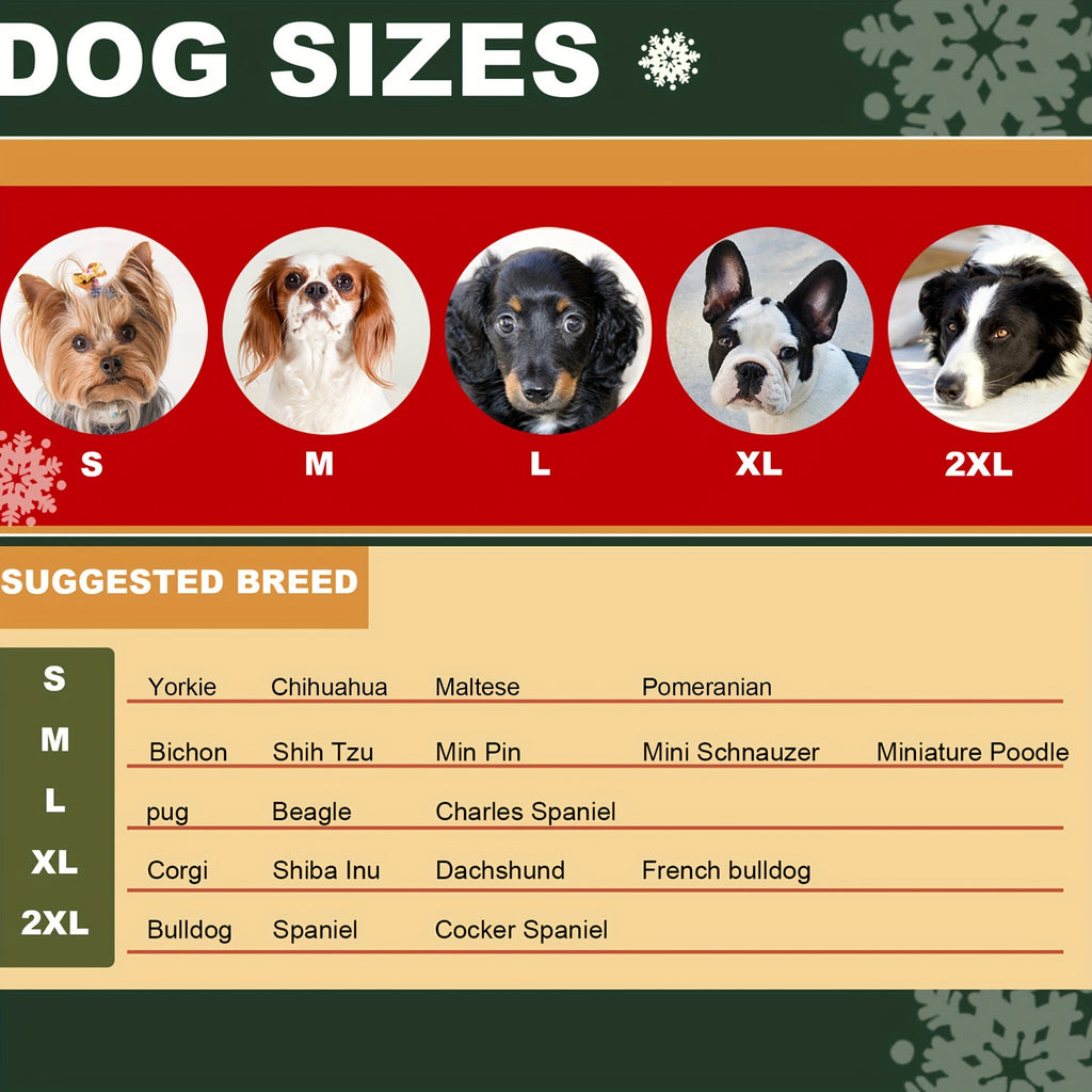 Small Medium Festive Christmas Costumes - Santa Claus Dog Suit with Hoodie