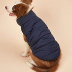 Small Med Solid Color Winter Warm Thickened Padded Pet Jacket Soft Comfortable