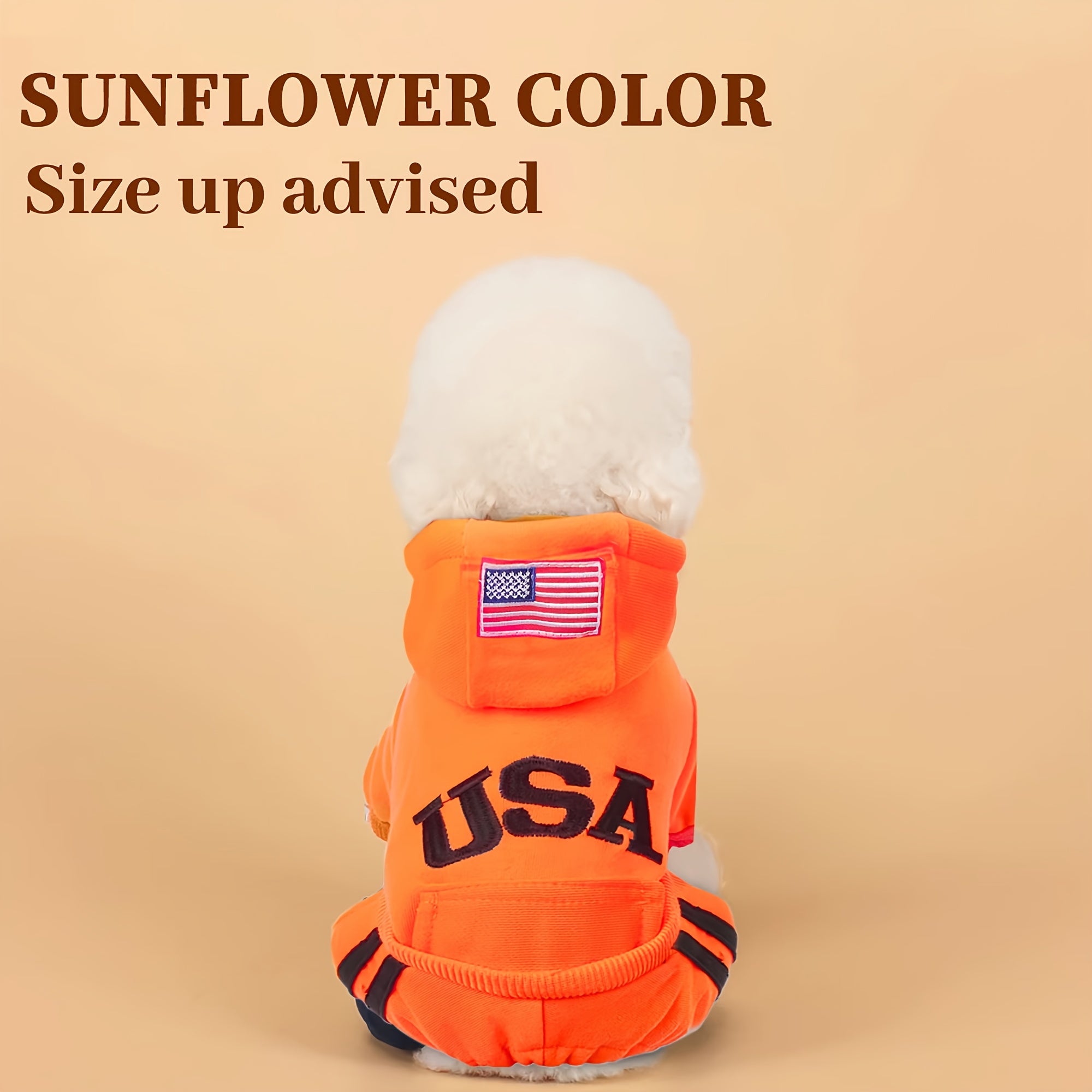 Small Med USA Winter dog hoodies with pockets, warm & soft
