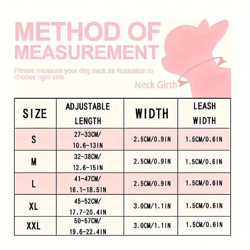 ECP037S Black Faux PU Leather Dog Collar And Leash Set - Comfortable, Pet Accessories