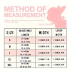 ECP037S Black Faux PU Leather Dog Collar And Leash Set - Comfortable, Pet Accessories