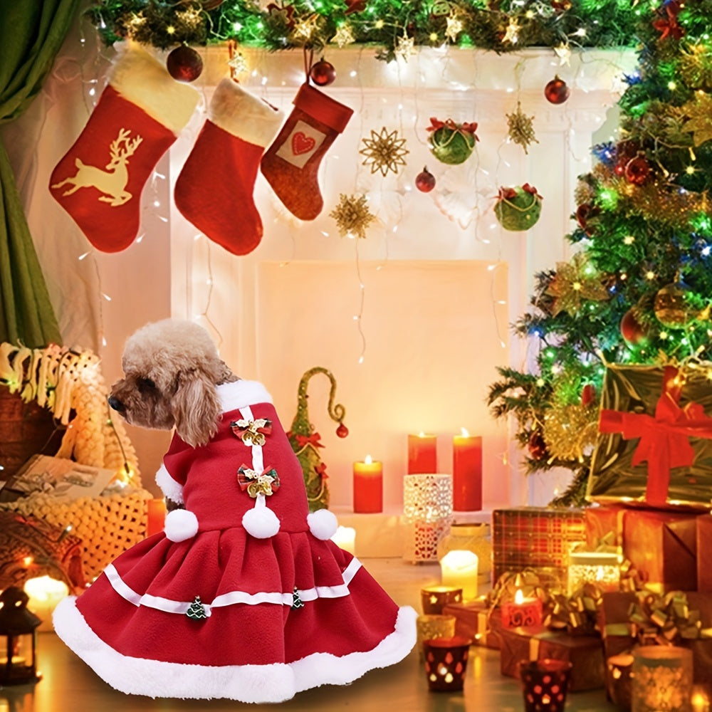 Christmas Red Dress Small Warm  Apparel Winter