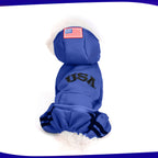Small Med USA Winter dog hoodies with pockets, warm & soft