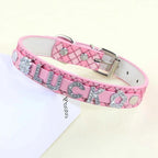 Personalized Small Dogs Chihuahua Collar with Bling Rhinestone Puppy Dog Collars